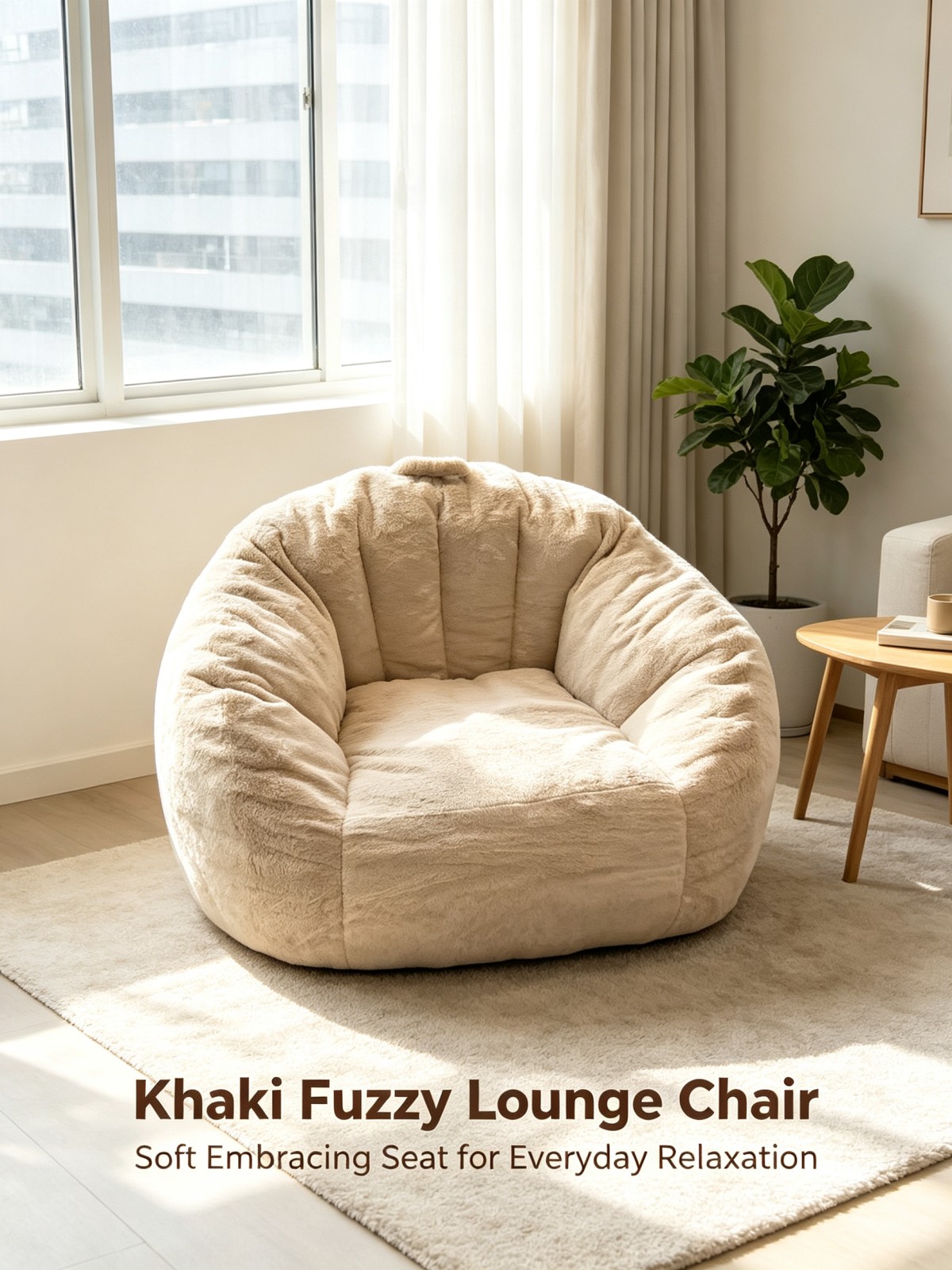 微信图片_20260914153937_145_4 Modern Eco-Friendly Fabric Bean Bag Chair Convertible Sofa Bed with Removable Cover Sponge Filling for Living Room Bedroom