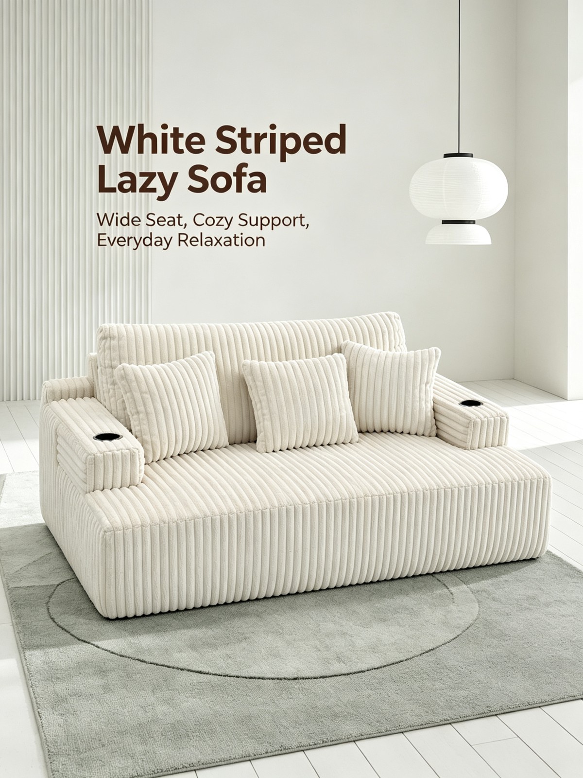 微信图片_20260914171553_153_4 Modern Eco-Friendly Fabric Bean Bag Sofa Bed | Convertible Single Lounger with Cup Holders & Removable Cover for Living Room Bedroom
