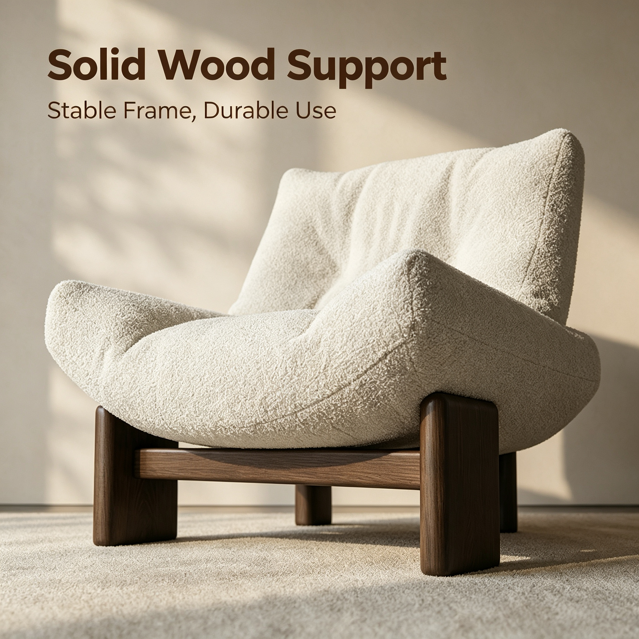 Adjustable Leisure Sofa Chair | Modern Ergonomic Spine Protection Waterproof Fabric for Home Office Dining Room