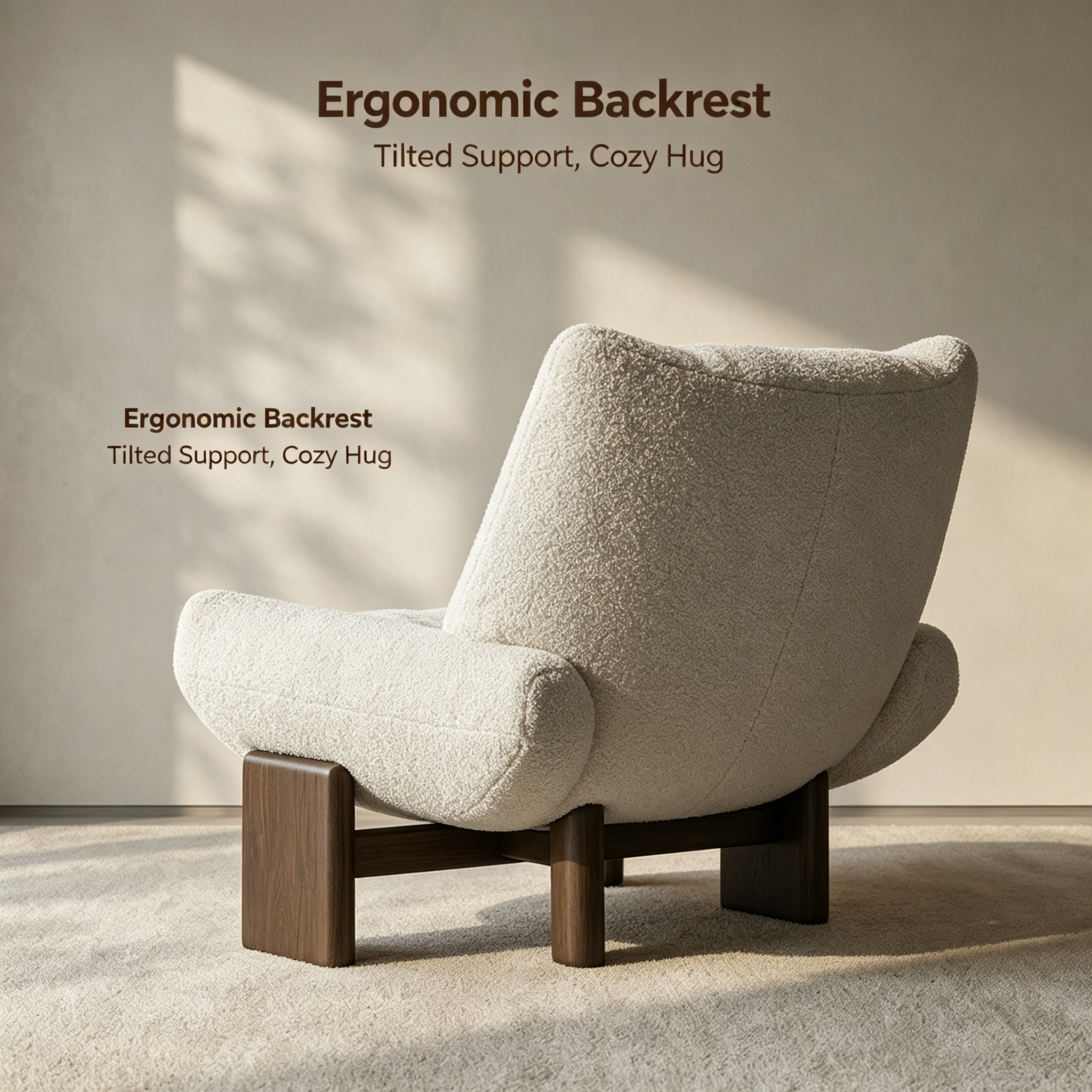 Adjustable Leisure Sofa Chair | Modern Ergonomic Spine Protection Waterproof Fabric for Home Office Dining Room