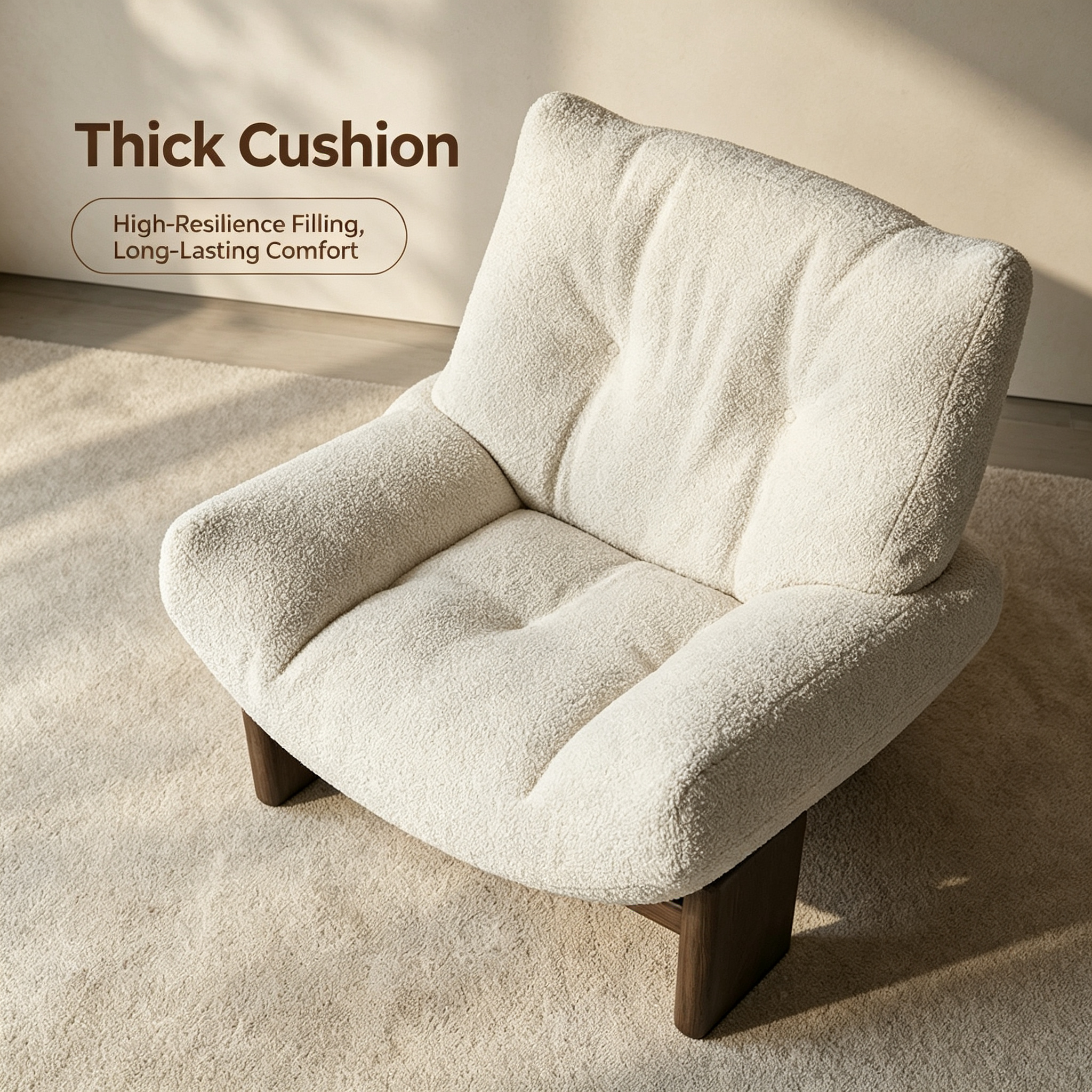 Adjustable Leisure Sofa Chair | Modern Ergonomic Spine Protection Waterproof Fabric for Home Office Dining Room