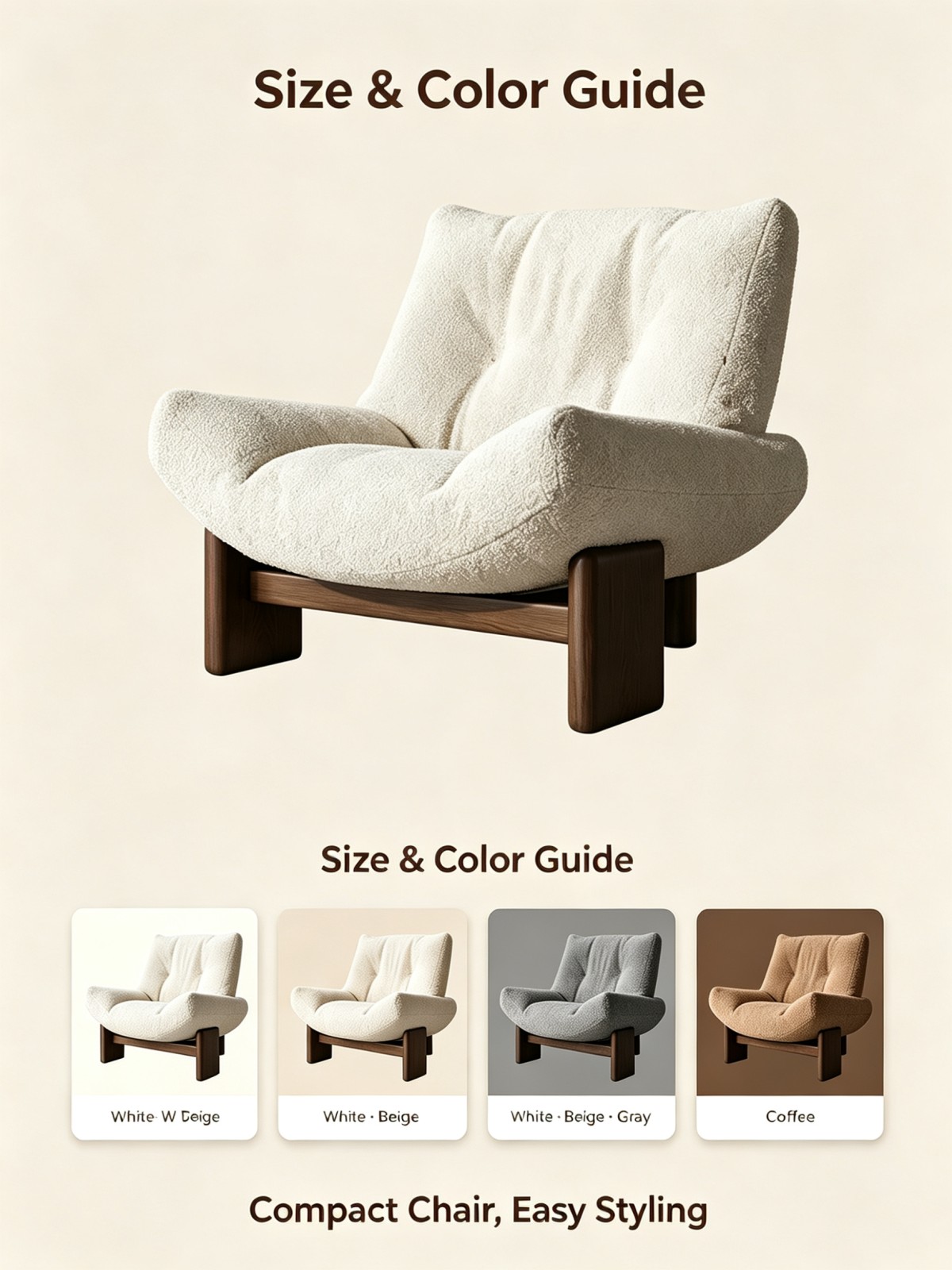 Adjustable Leisure Sofa Chair | Modern Ergonomic Spine Protection Waterproof Fabric for Home Office Dining Room