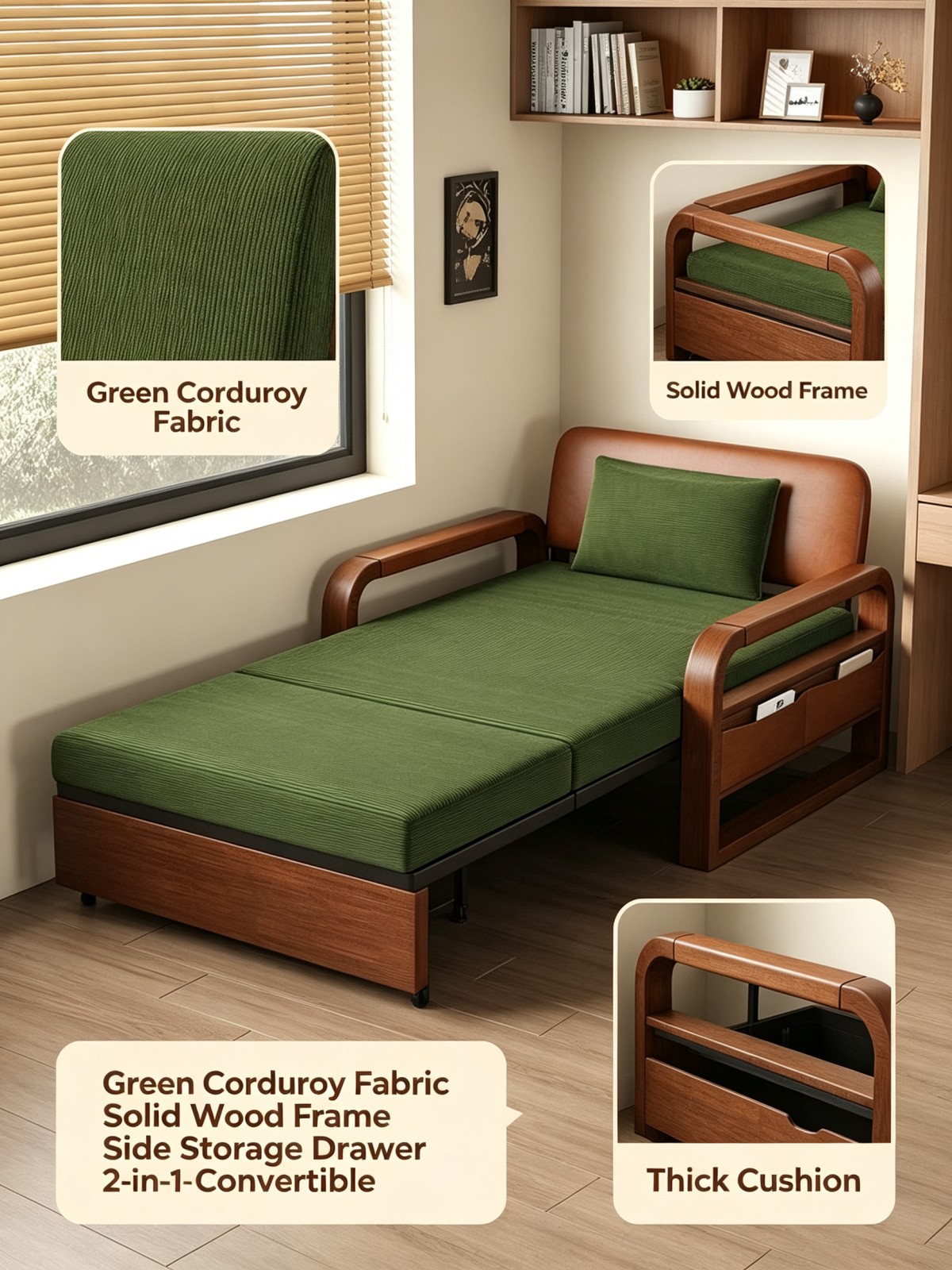 微信图片_20260915145847_173_4 New Chinese Style Folding Telescopic Sofa Bed with Wax Leather & Wooden Frame for Living Room