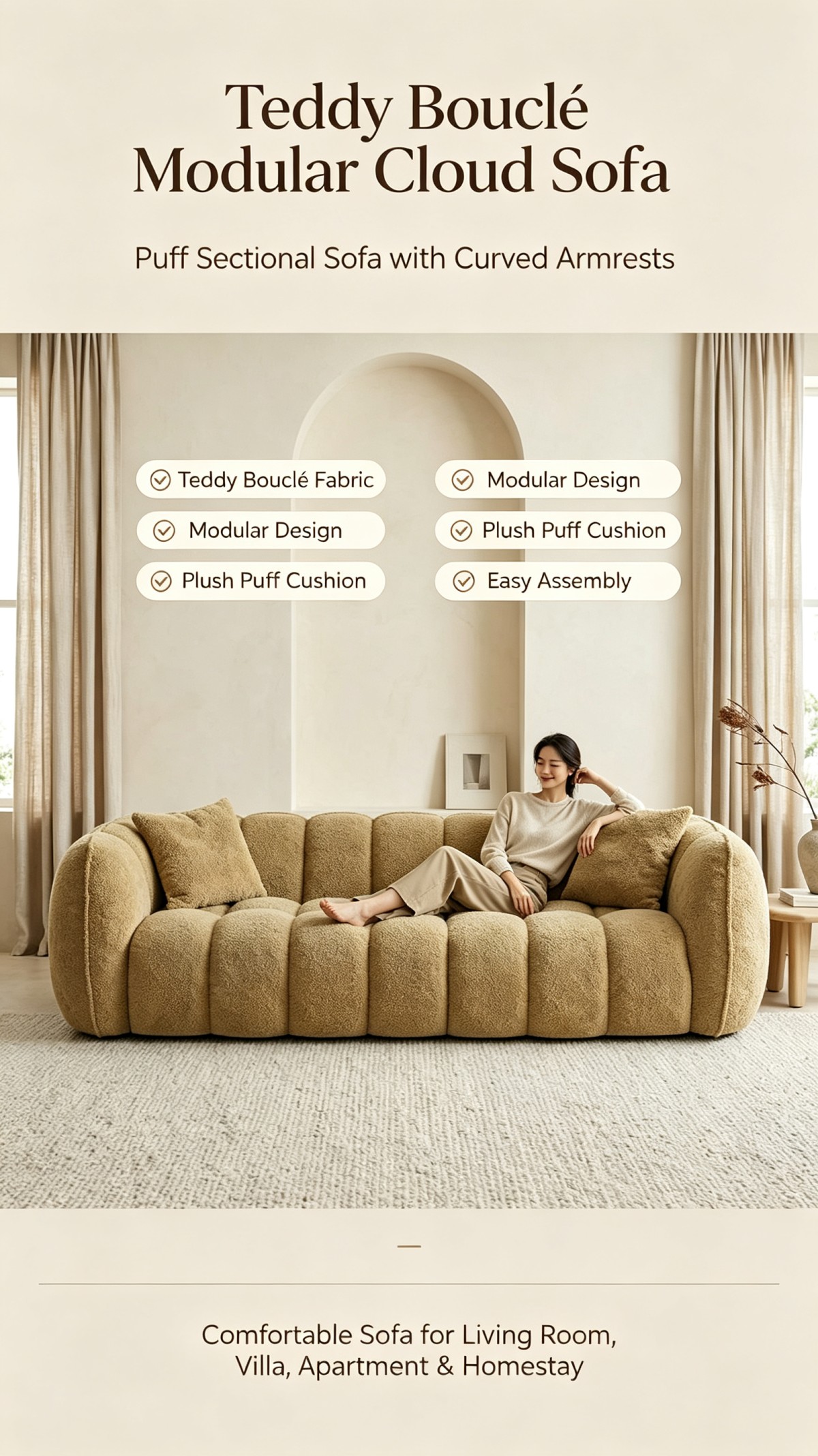 微信图片_20260922095116_476_5 Modern Cream Cloud Bubble Modular Sofa | Soft Boucle Sectional Couch for Living Room