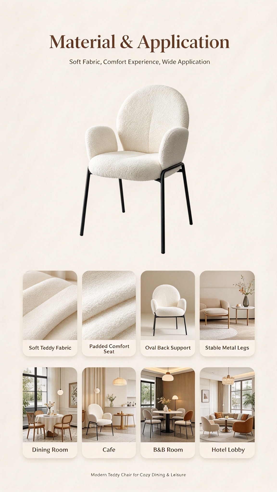 微信图片_20260923175305_237_4 Modern Minimalist Boucle Accent Chair | Soft Cloud Armchair with Black Metal Legs for Living Room & Dining Room