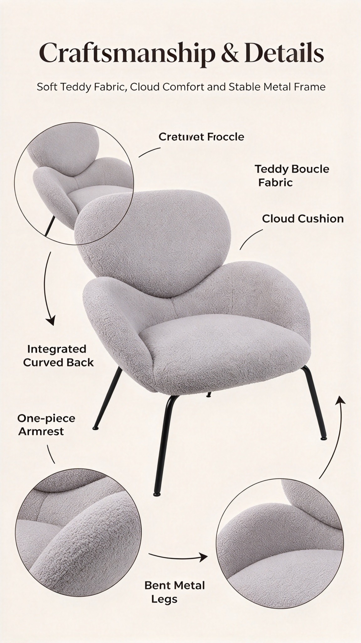 微信图片_20260924111939_248_4 Modern Minimalist Boucle Accent Chair | Soft Cloud Armchair with Black Metal Legs for Living Room & Dining Room