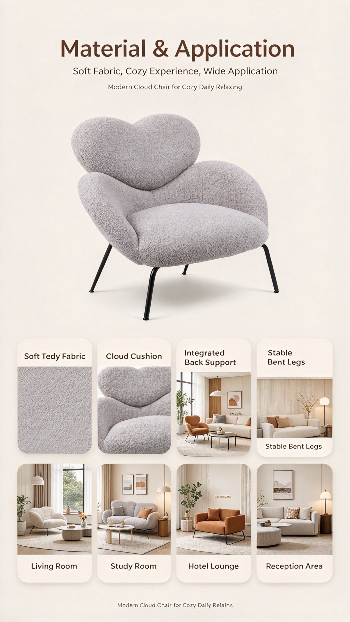 微信图片_20260924111945_249_4 Modern Minimalist Boucle Accent Chair | Soft Cloud Armchair with Black Metal Legs for Living Room & Dining Room