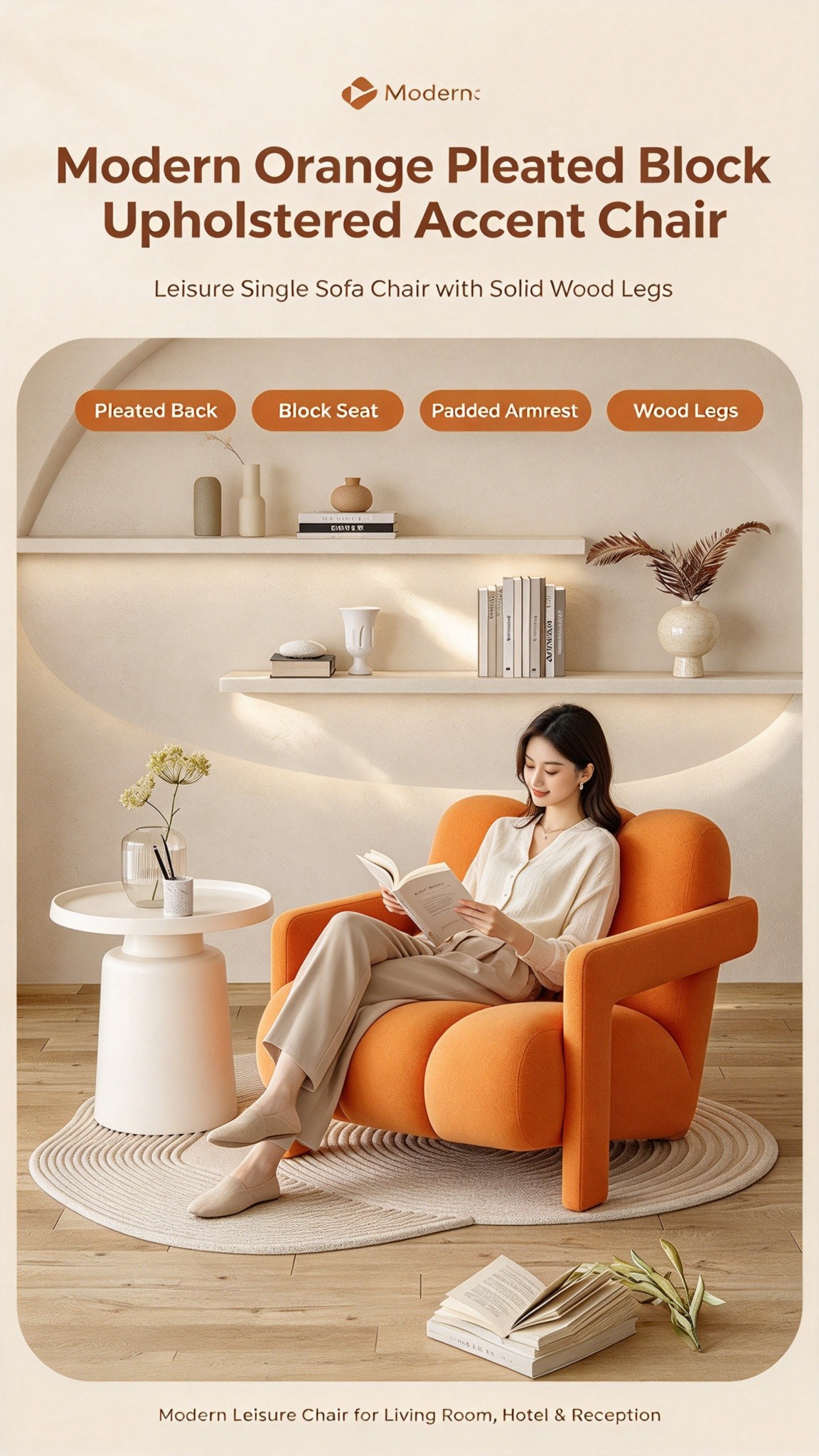 微信图片_20260924143448_258_4 Modern Minimalist Segmented Cloud Sofa Chair | Soft Fabric Bubble Armchair for Living Room Bedroom