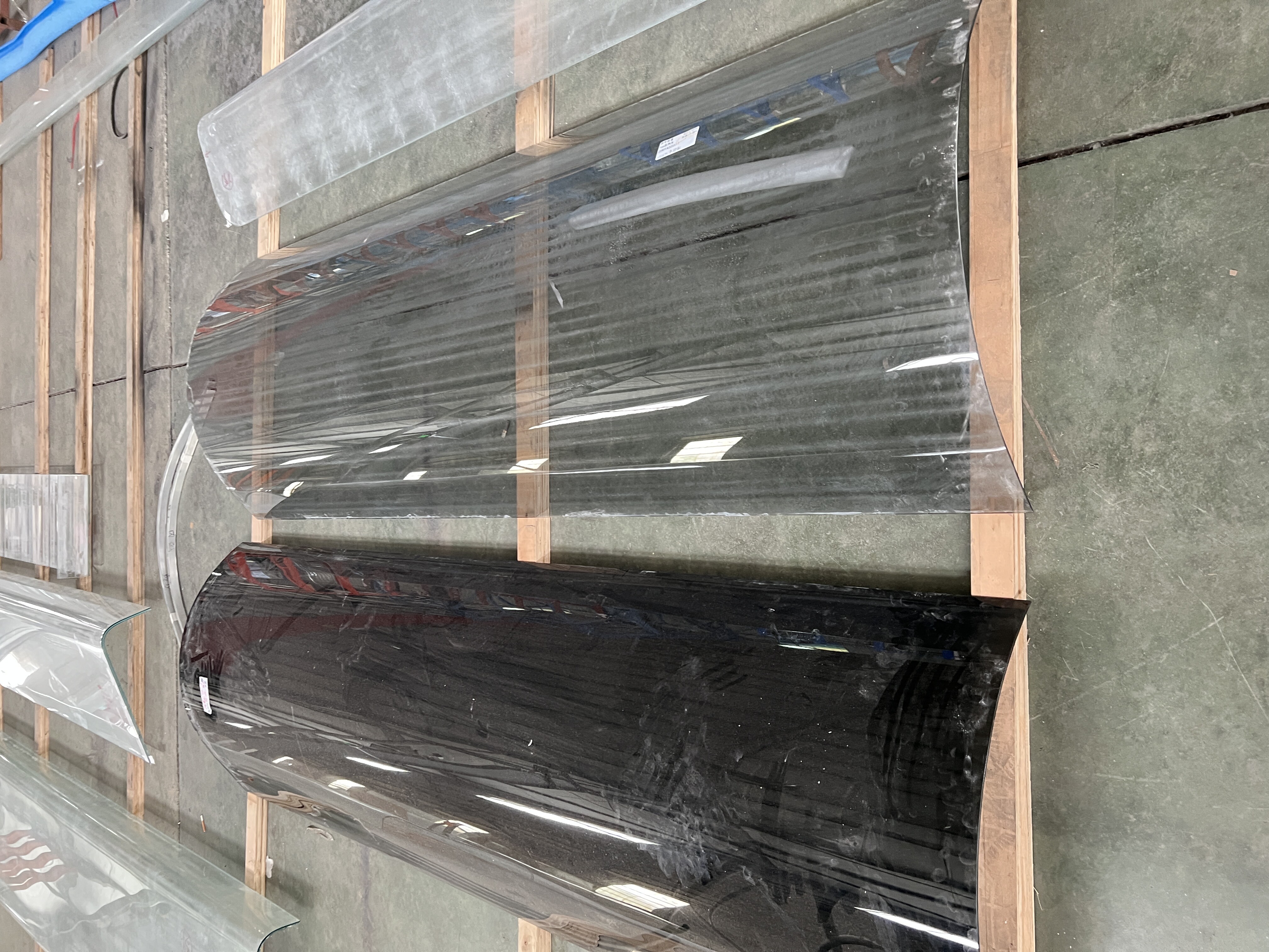 Hot bent glass