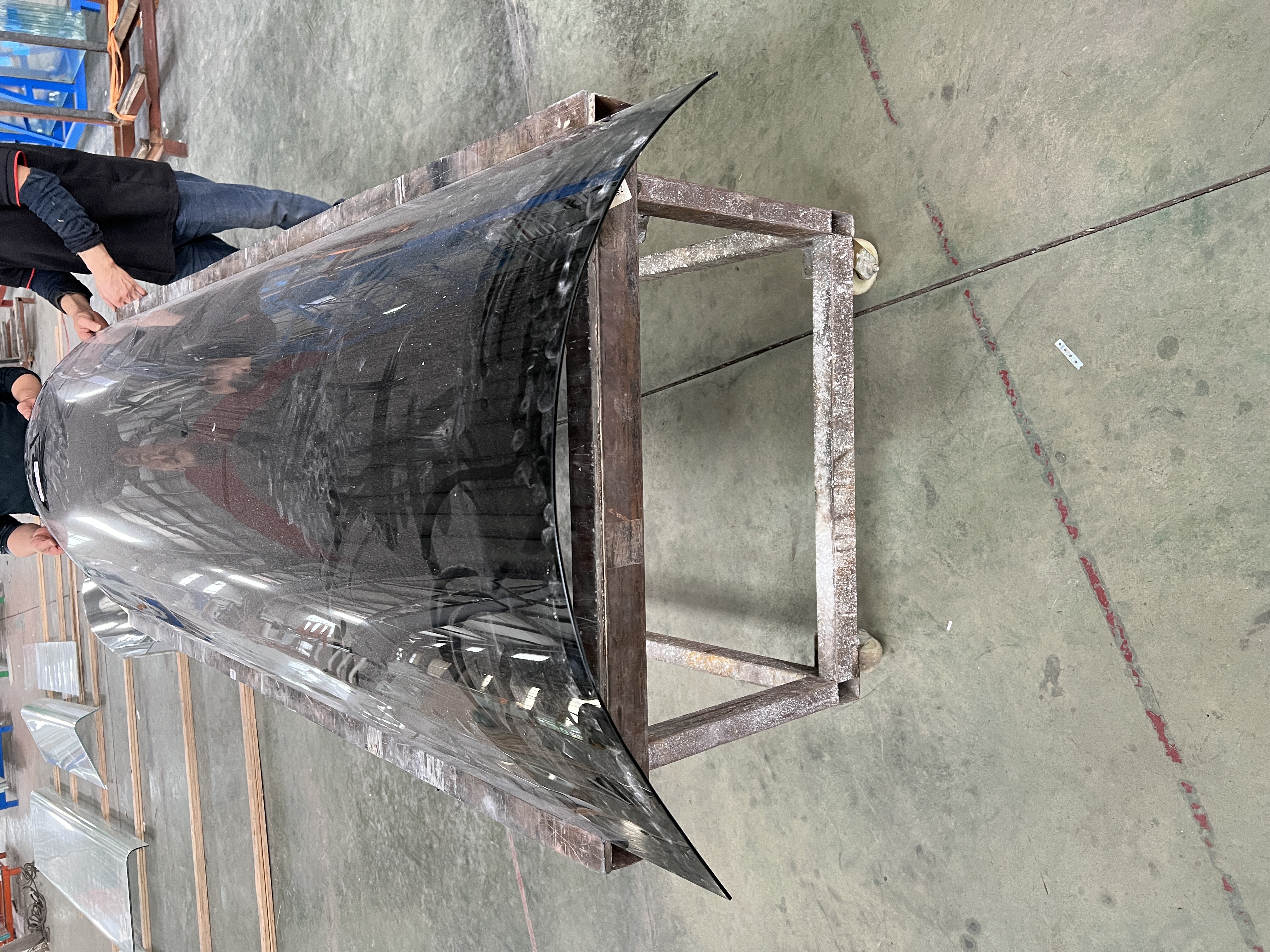 Hot bent glass