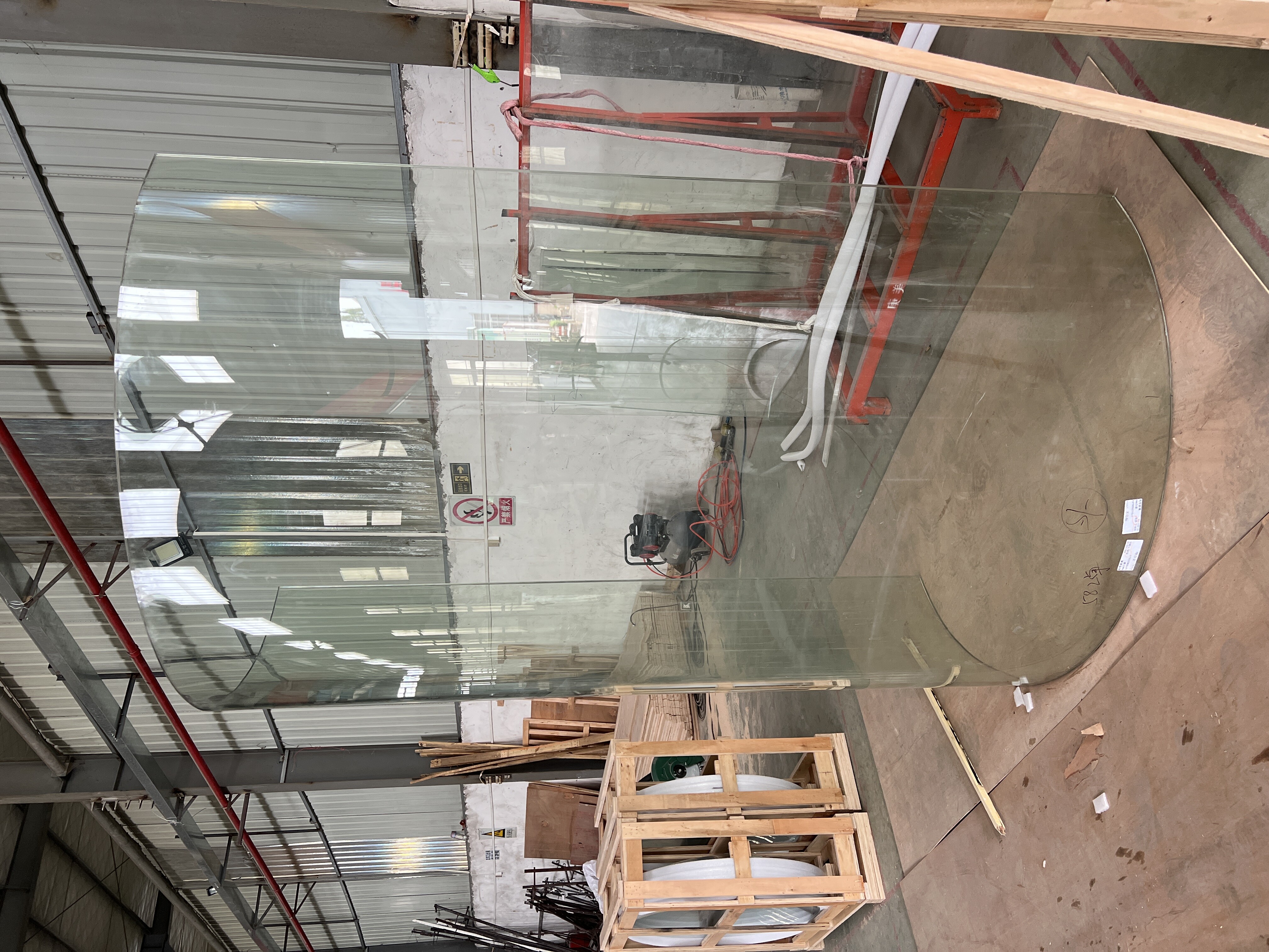 Hot bent glass