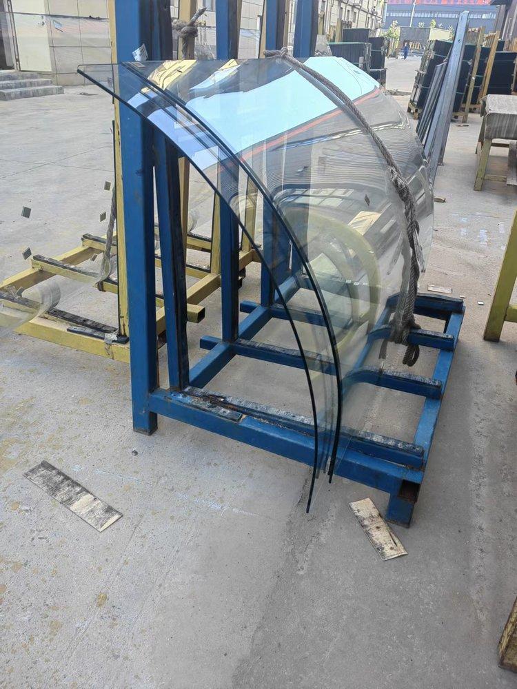 Bent steel glass