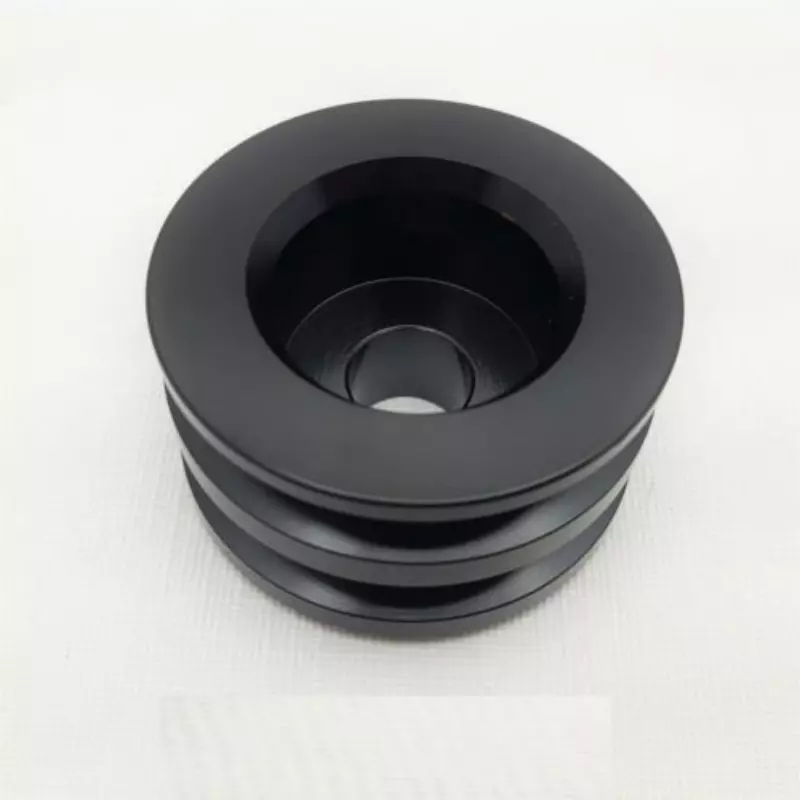 Small Big Block Chevy Ford double Alternator Pulley Black Dual Belts 2 groove Small Big Block Chevy Ford double Alternator Pulley Black Dual Belts 2 groove