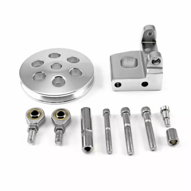 Chevy SBC 350 Type2 Billet Aluminum Power Steering Bracket Kit Chevy SBC 350 Type2 Billet Aluminum Power Steering Bracket Kit