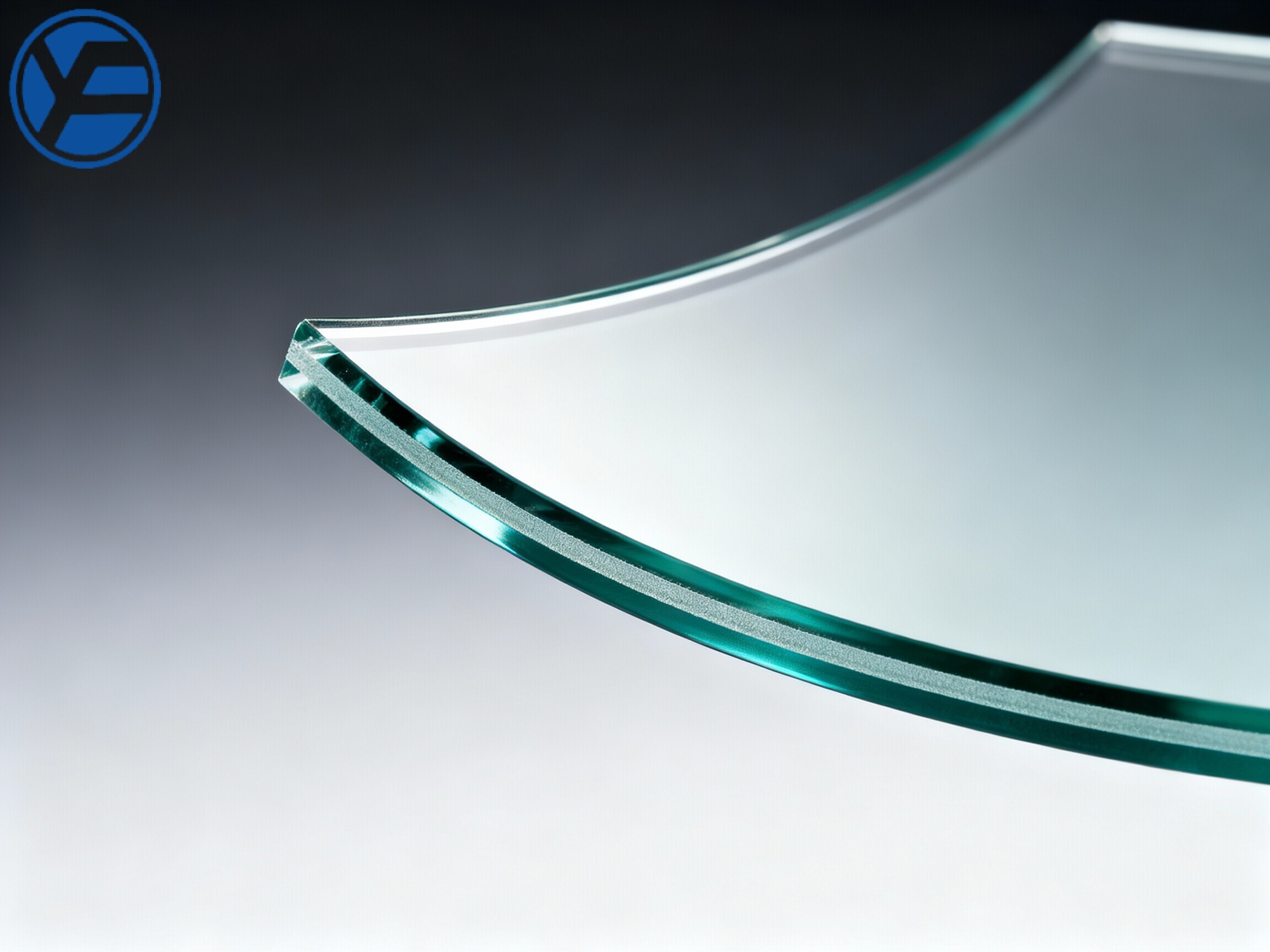 PVB curved tempered laminated glass