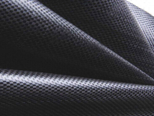 Plastic flat wire woven geotextile
