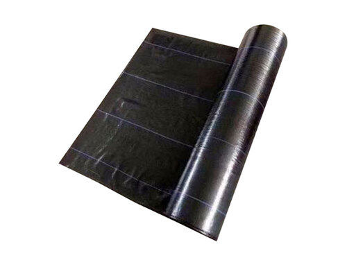 Plastic flat wire woven geotextile