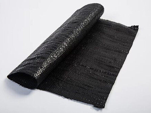 Plastic flat wire woven geotextile