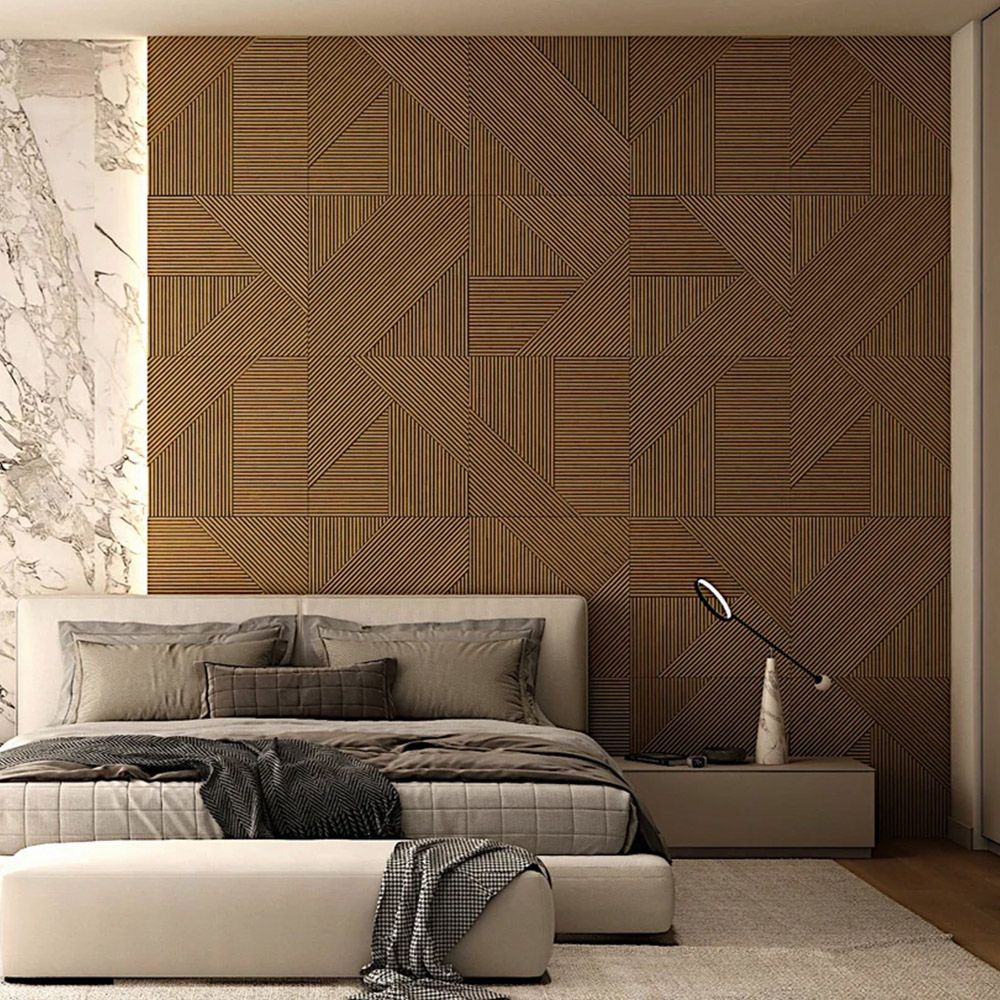 Acoustic Wall Panels with Stone-Look Design – Stylish & Functional