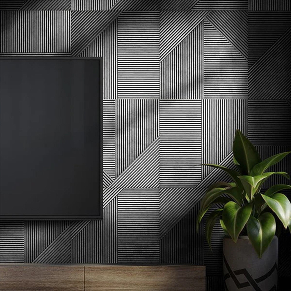 Acoustic Wall Panels with Stone-Look Design – Stylish & Functional