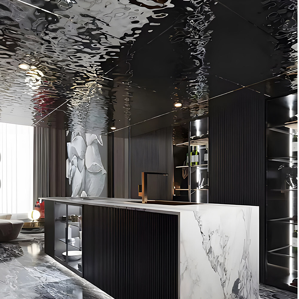 Carbon Crystal Bamboo Fiber Wall Panel Customizable