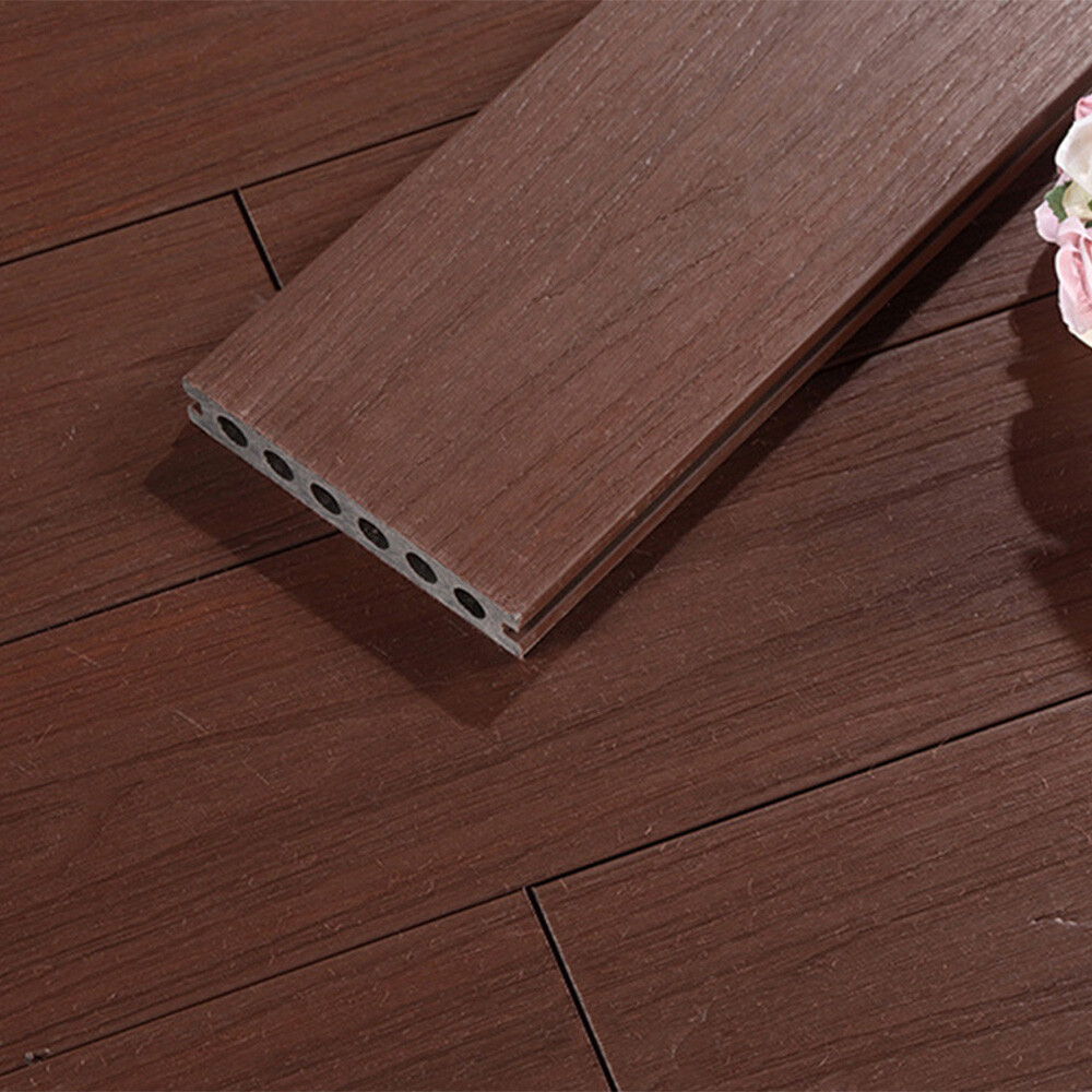 Wood-Grain Outdoor Flooring for Backyard Decor