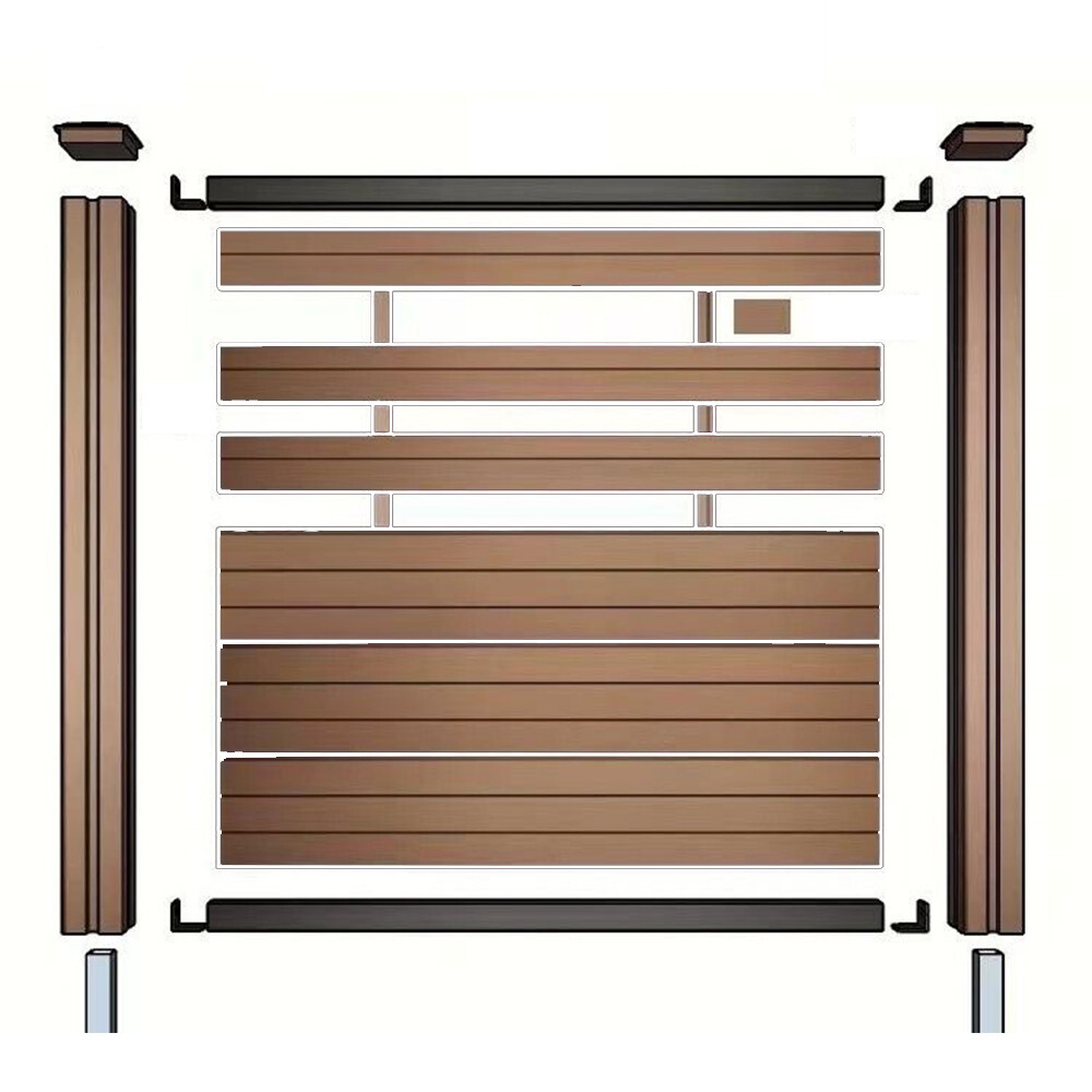 Durable Wood Plastic Composite Fence Panels