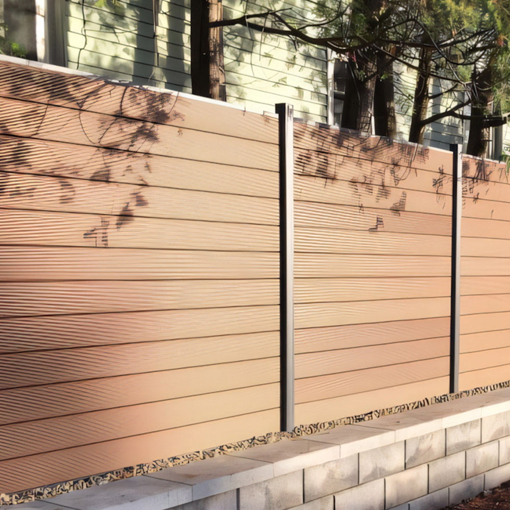 Composite Slat Fence Panels Contemporary Style