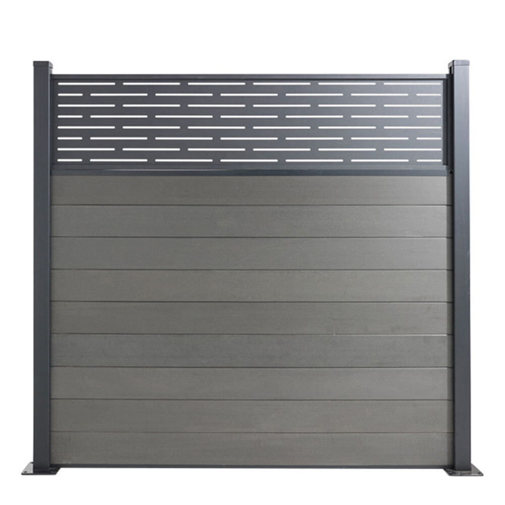 6FT Composite Fence Panels With Aluminum Posts