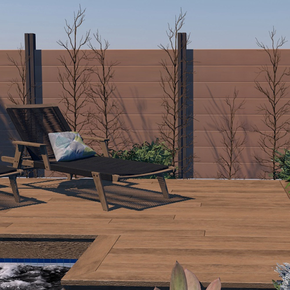 Composite Wood Fence Panels For Yard Decoration