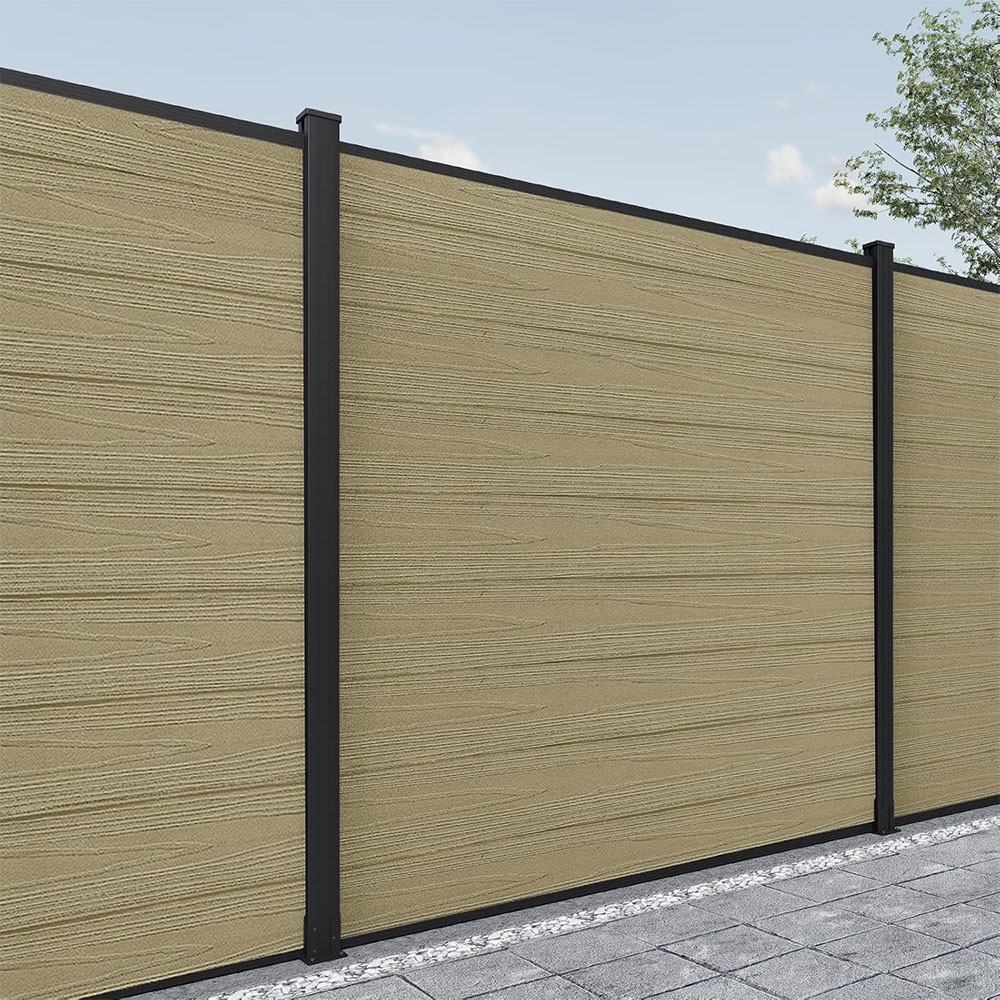 WPC Composite Garden Fence Panels Easy Installation