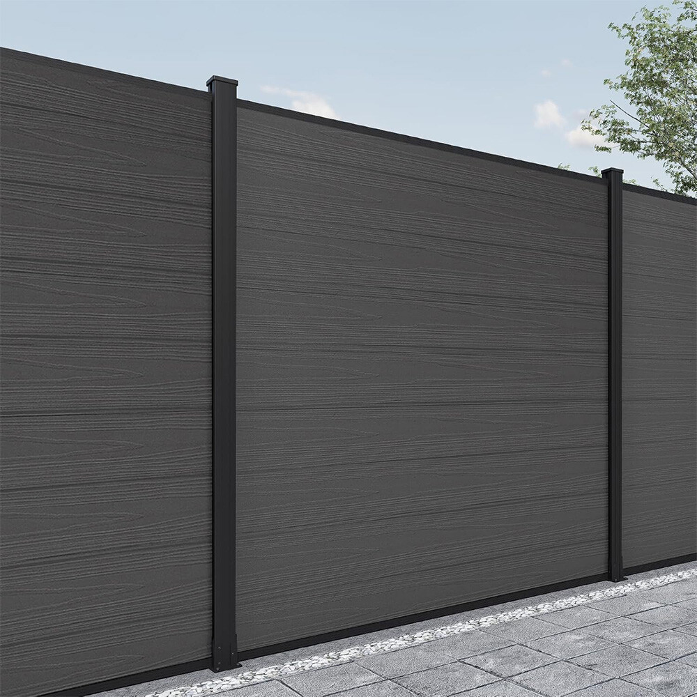 WPC Composite Garden Fence Panels Easy Installation
