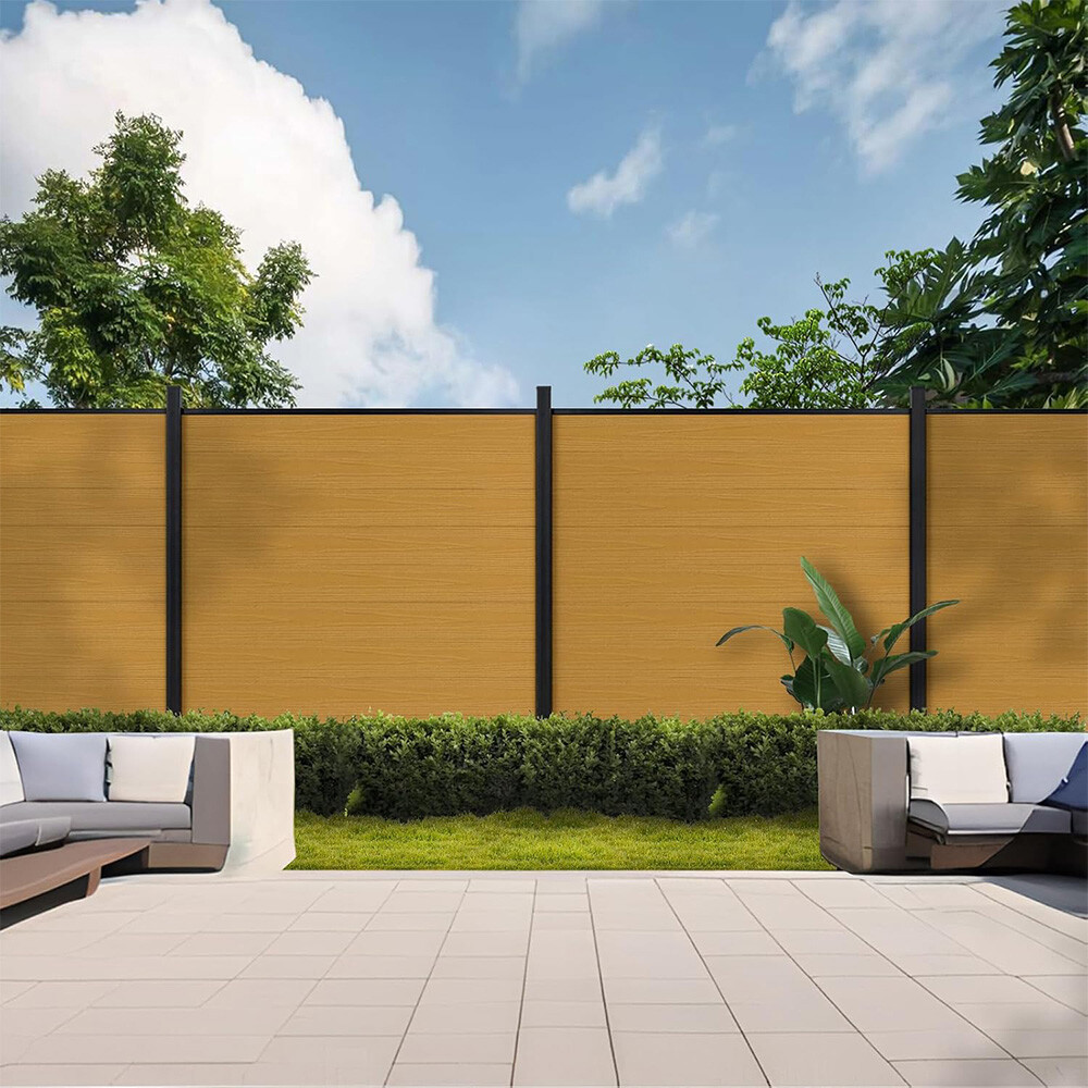 Black Composite Fence Panels Modern Outdoor Design