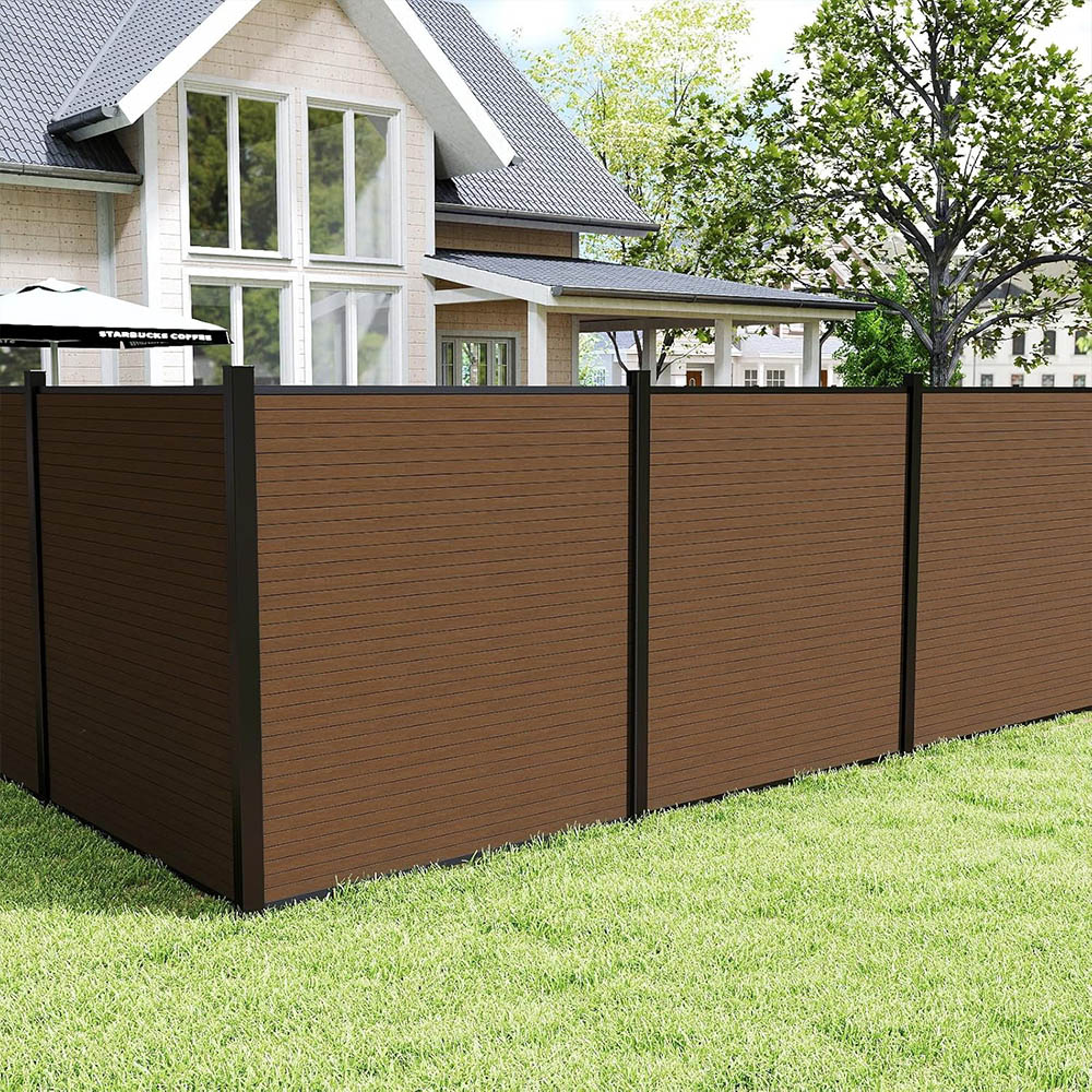 Composite Fencing Panels And Posts Complete Set