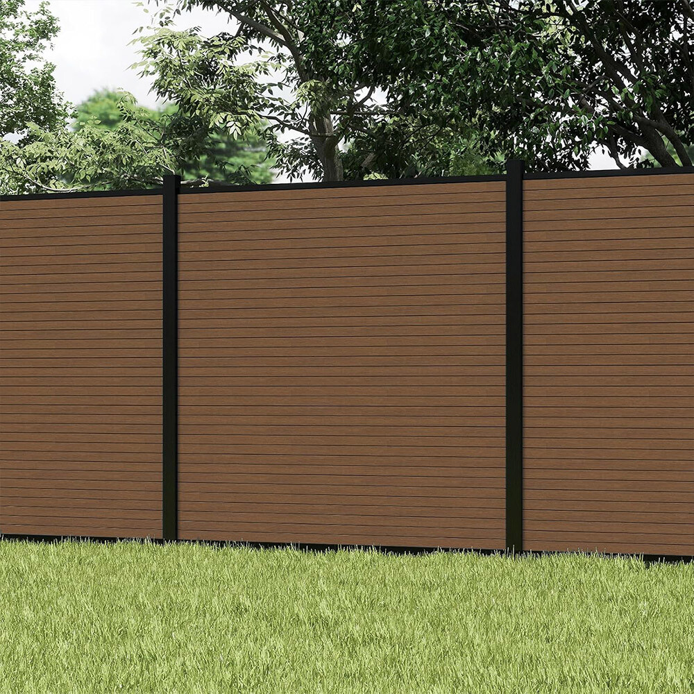 Composite Fencing Panels And Posts Complete Set
