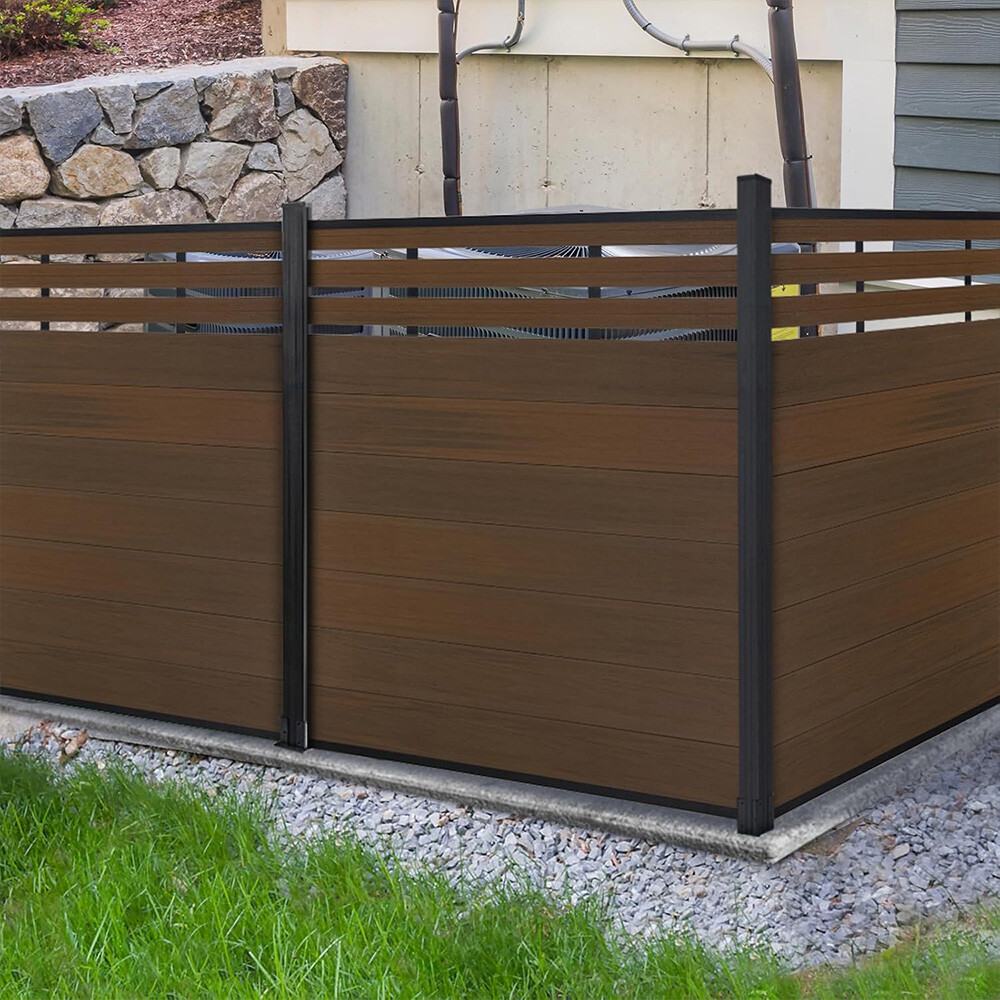 Composite Fencing Panels And Posts Complete Set