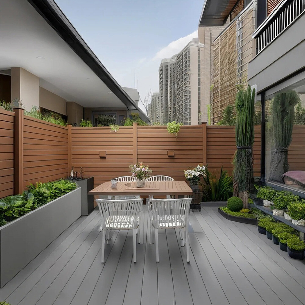 Wood Plastic Composite Fence Panels For Outdoor Use