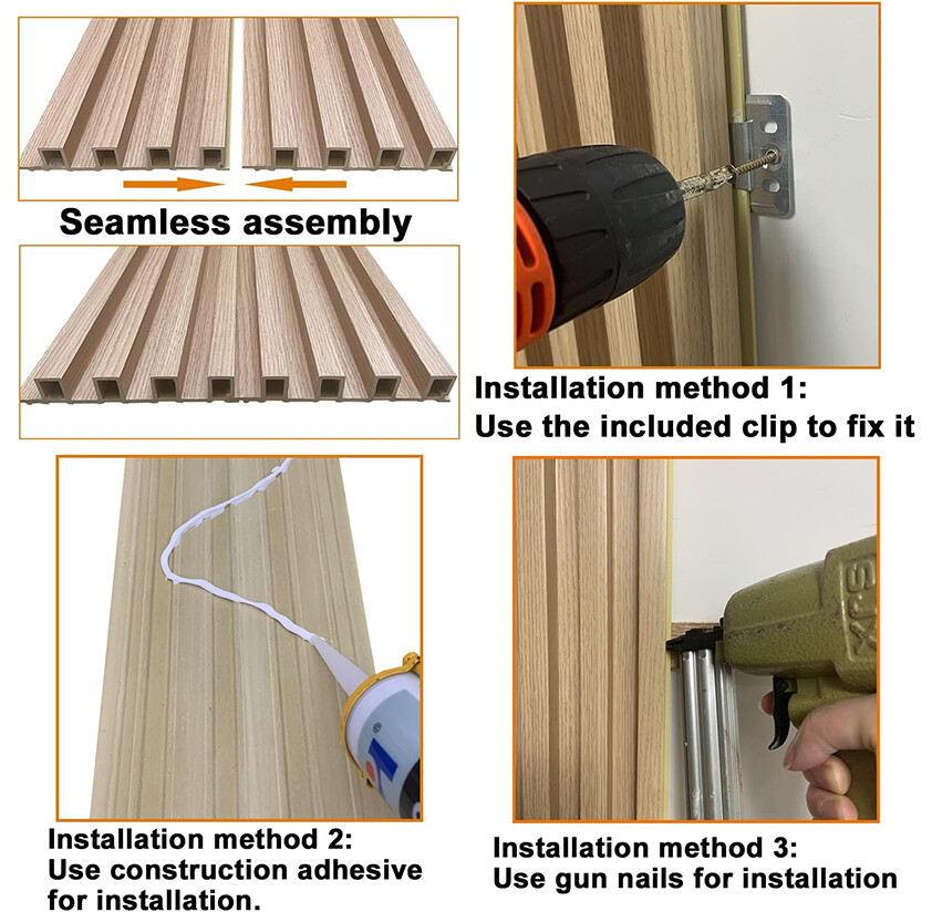 Decorative WPC Wall Panel for Indoor Bedroom