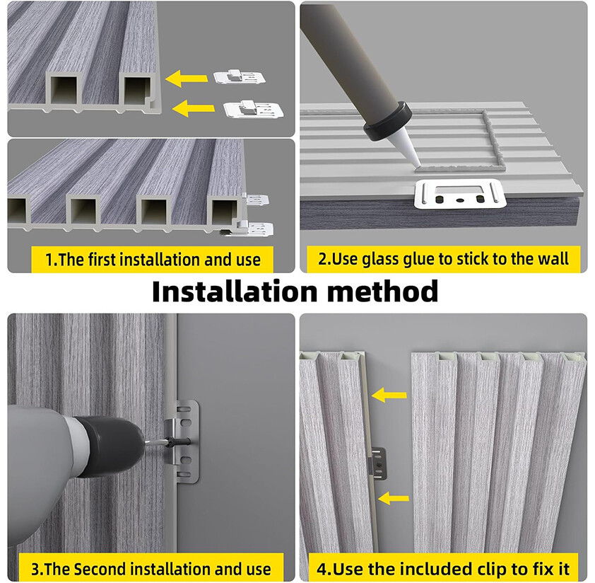 Decorative WPC Wall Panel for Indoor Bedroom