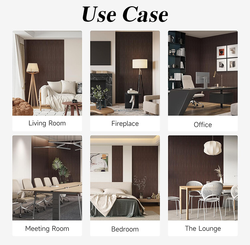 Decorative WPC Wall Panel for Indoor Bedroom