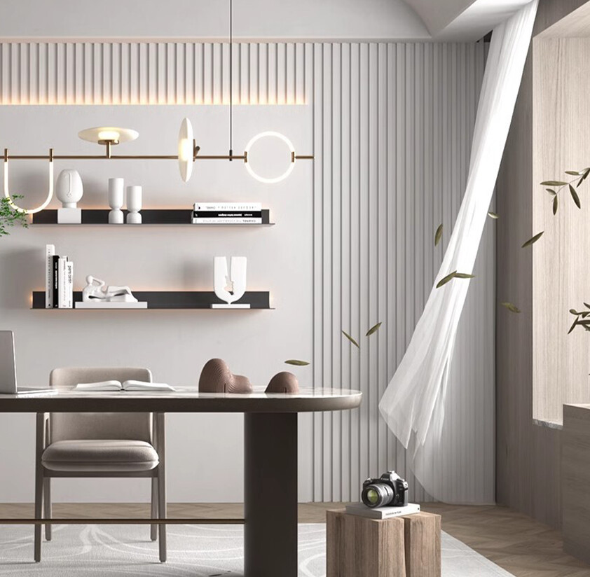 Decorative WPC Wall Panel for Indoor Bedroom