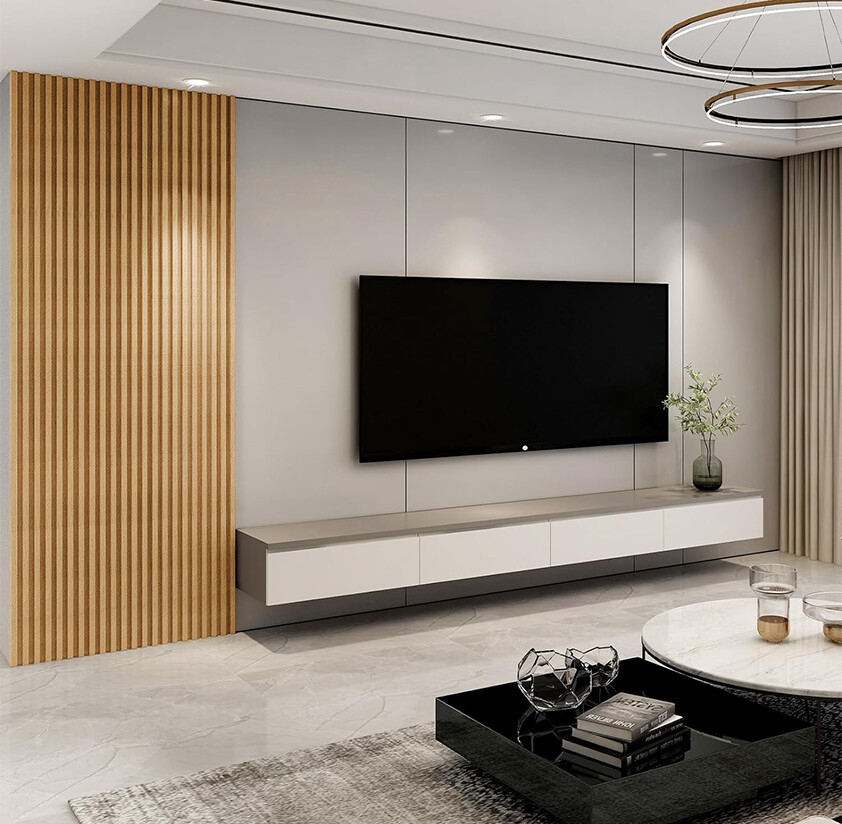 Indoor WPC Wall Panel with Wood Grain Finish