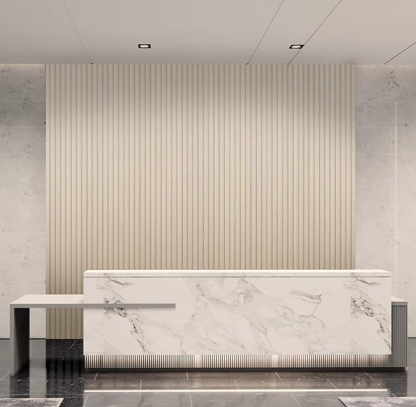 Modern Fluted WPC Wall Panel for Indoor Decoration