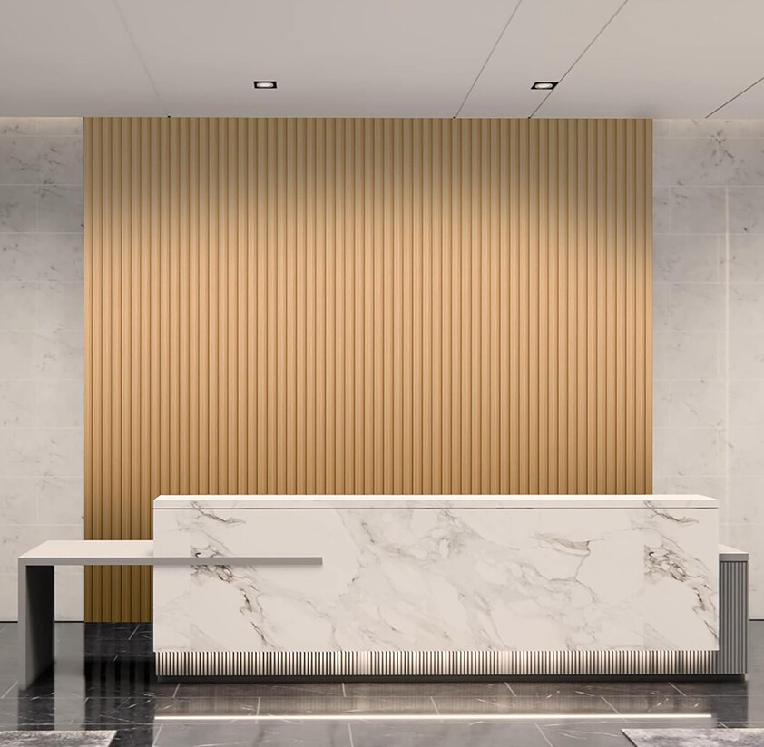 Modern Fluted WPC Wall Panel for Indoor Decoration