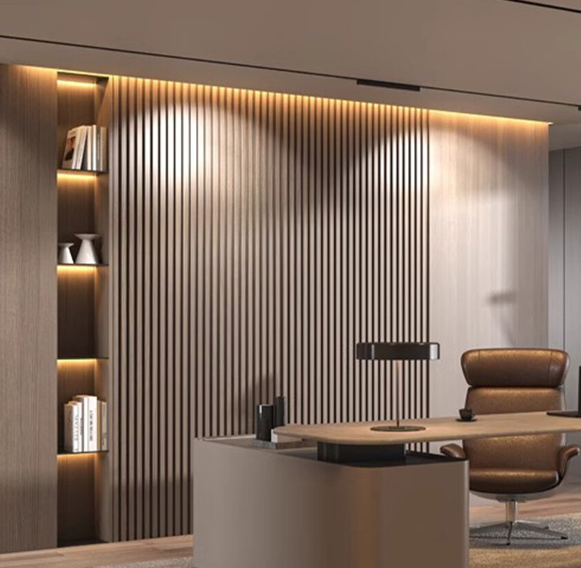 Modern Fluted WPC Wall Panel for Indoor Decoration