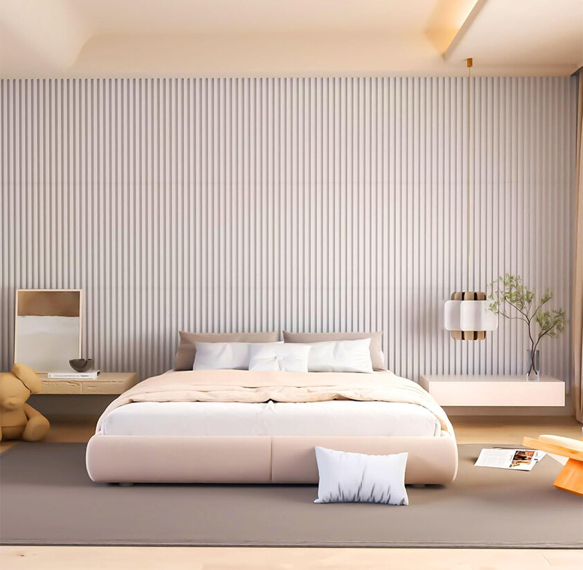 Modern Fluted WPC Wall Panel for Indoor Decoration