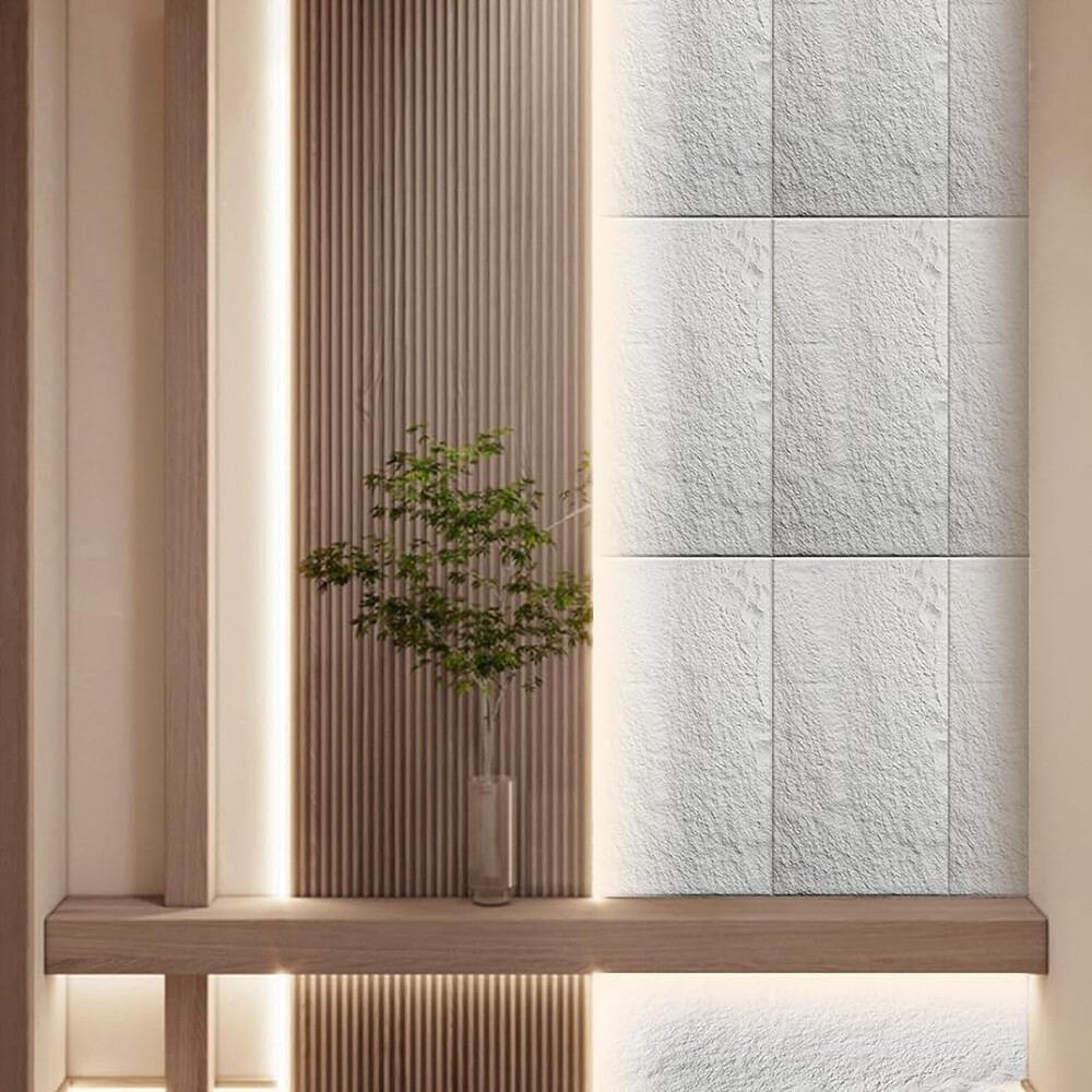 Thin Profile PU Stone Panels Space Saving