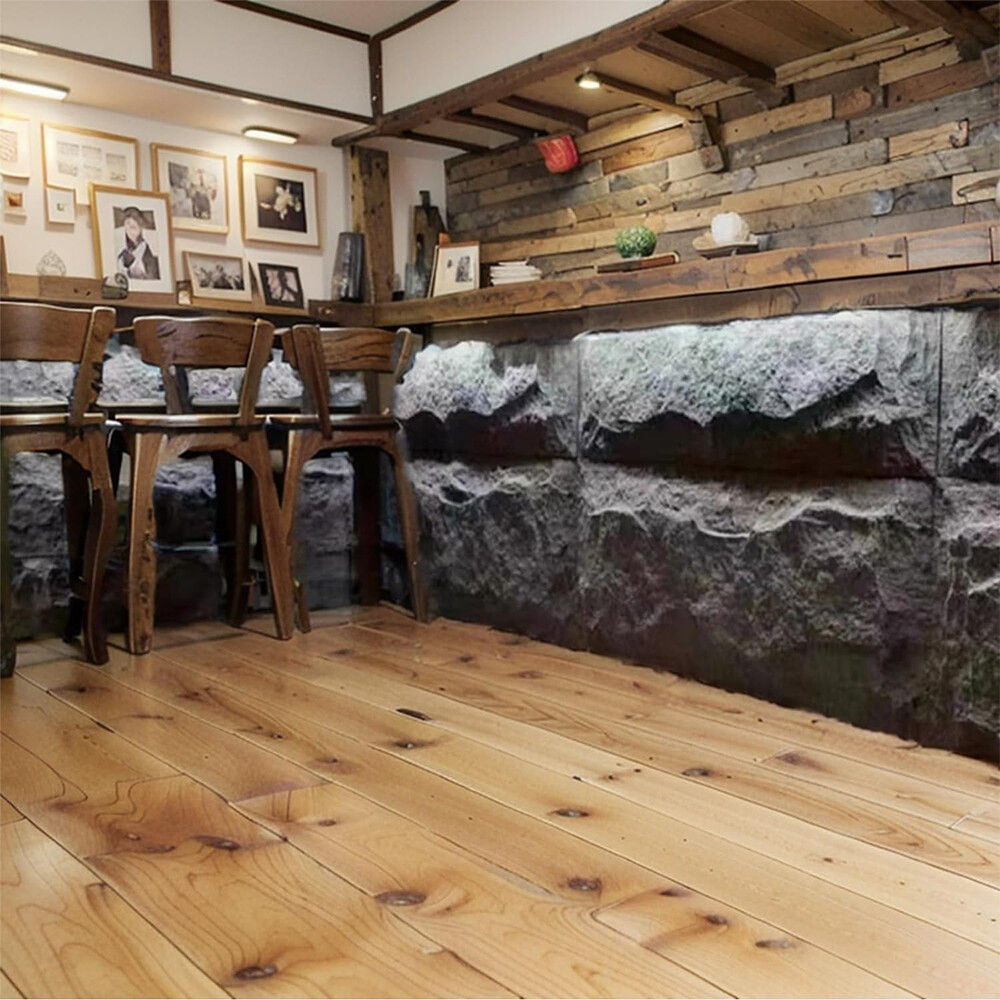 Thin Profile PU Stone Panels Space Saving