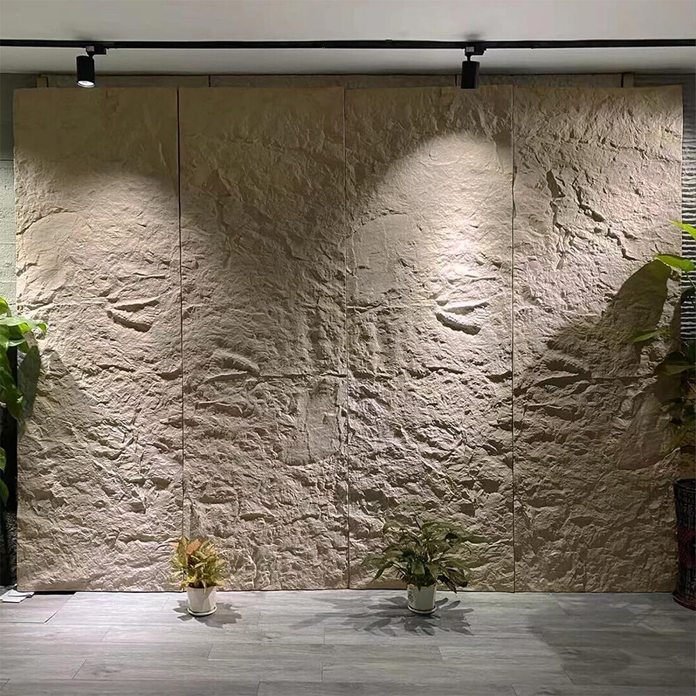 Eco Friendly PU Stone Panels Non Toxic Material