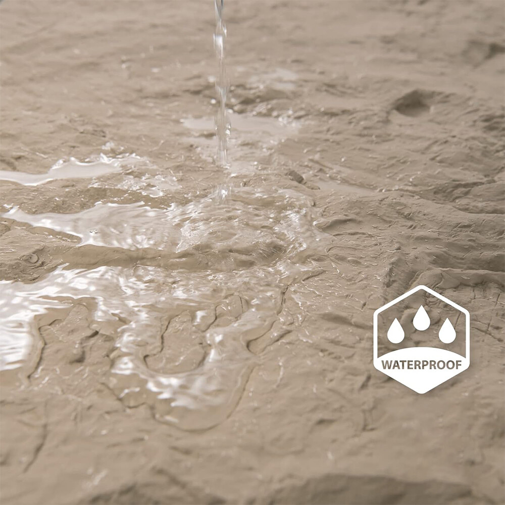 Natural Grain PU Stone Panels Living Room Decor